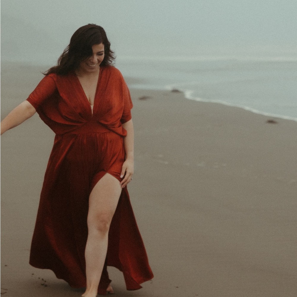 Ooh La Luxe Maxi Dress burnt orange